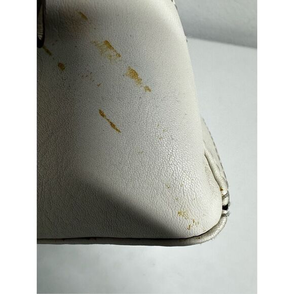 Coach Op Art Peyton Carryall Satchel Bag Tote 14515  Ivory Gray See Description - Picture 11 of 16